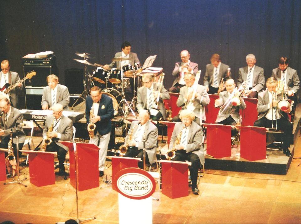 Crescendo Big Band performing in 1988